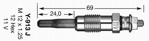 Bougie de préchauffage BLISTER